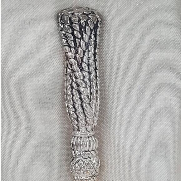 Grace Tea Ware Silver Plate Tassel Twist Handle Iced Tea Spoons Set of Four - Picture 6 of 11